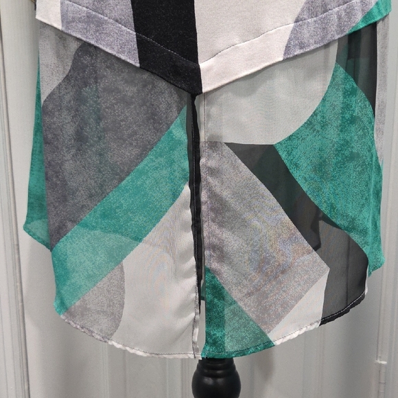 Alfani Abstract Geometric Sleeveless Dress / Tunic Size Large - Picture 8 of 11